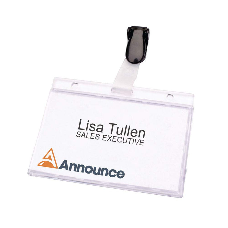 Announce 60 x 90 mm Security Pass Holder, Pack of 25