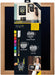 Securit Woody Wood Chalkboard Set with Chalkboard Markers, 30 x 40cm Hanging Blackboard, Memo Board, Wipeable Blackboard with Chalk Pen for Office, Kitchen or Weddings