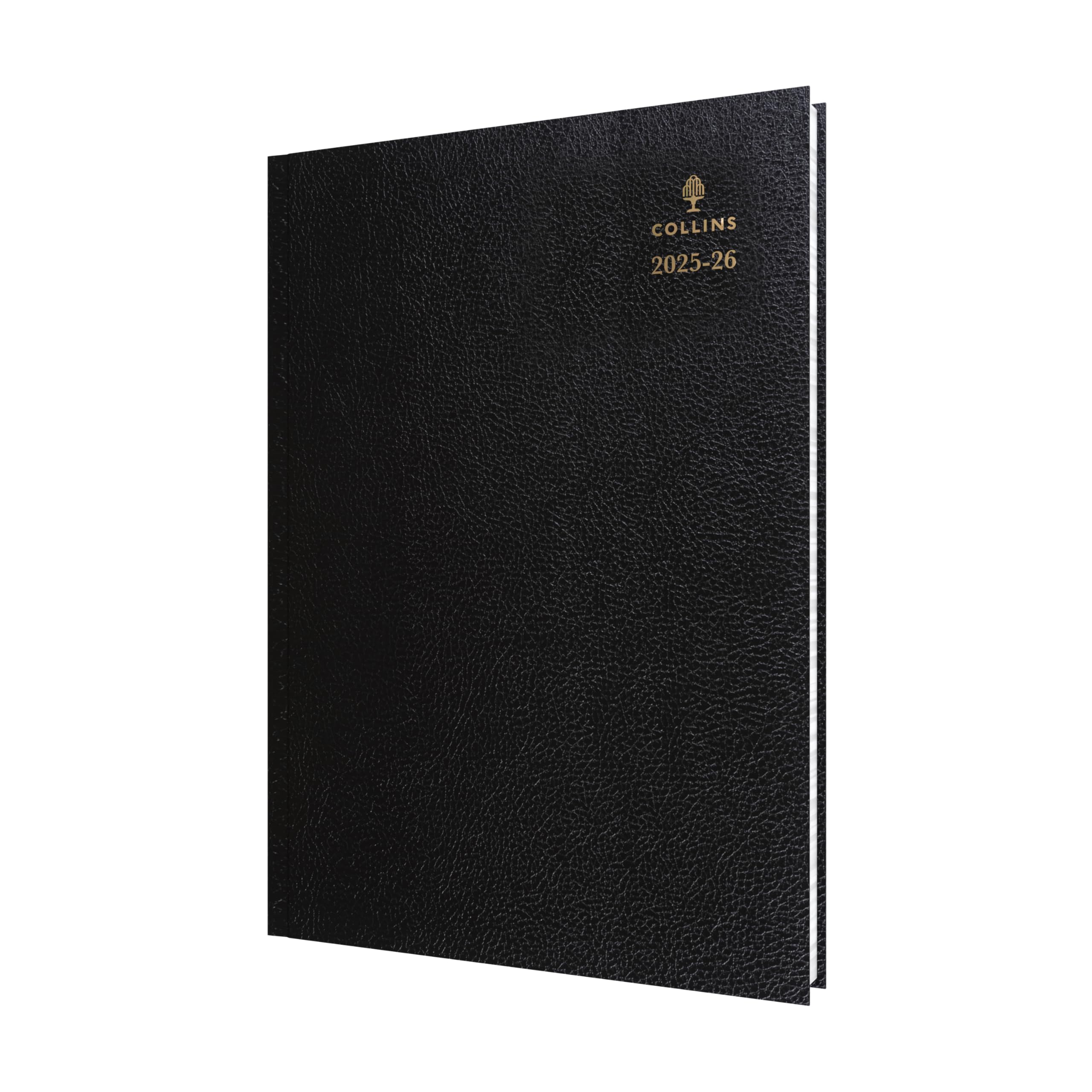 Collins 'Desk' 13 Month Mid/Academic Year Planner, July 2025-July 2026-44M.99-2526- Day-to-Page Appointments Diary, A4 Hard Cover, Black
