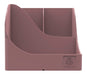 EXACOMPTA - SKU 69538D - 1 Skandi Pen Wave Pen Holder Pink - 5 compartments - 4 high compartments for large utensils and 1 bottom compartment for small utensils