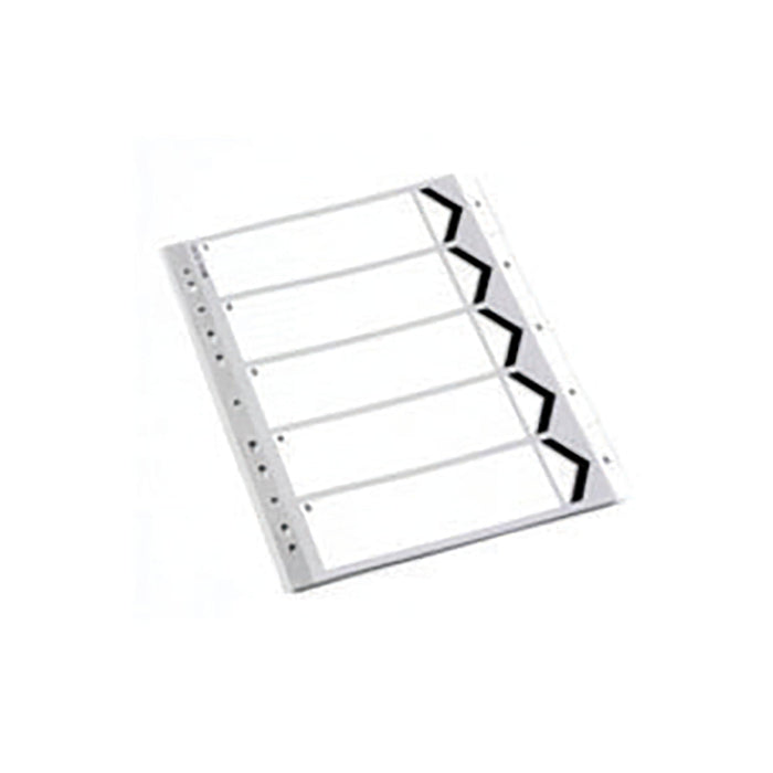 Whitebox WX01352 A4 Polypropylene Index - White