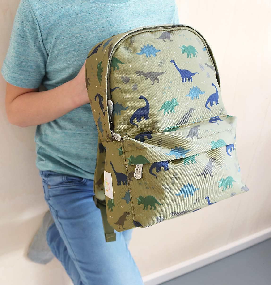 A Little Lovely Company - Little Backpack - Dinosaurs - 22 X 30 X 10 Cm