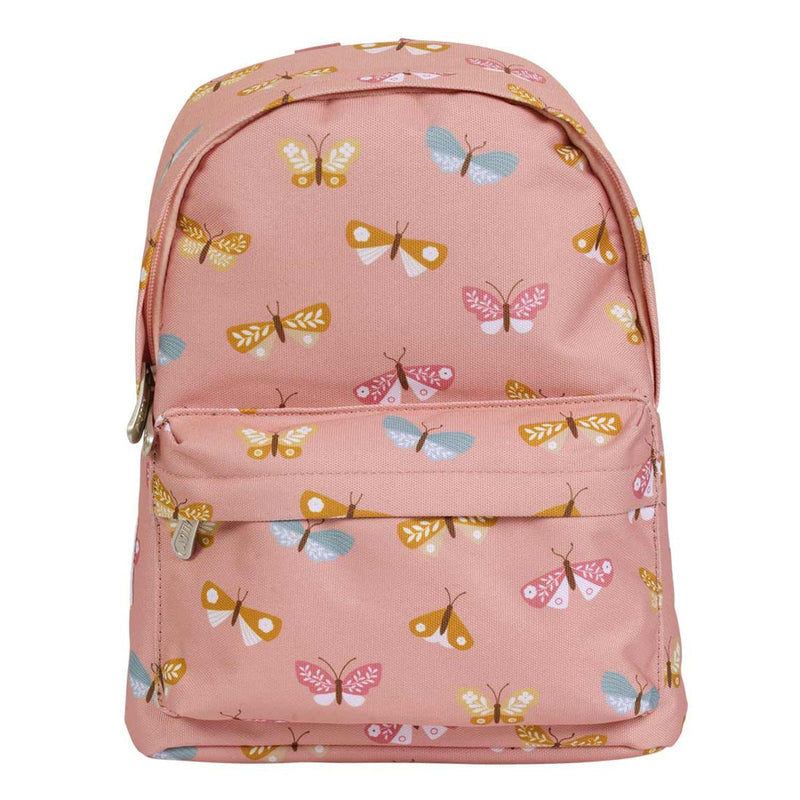 A Little Lovely Company Little Butterflies 7 Litre Printed Backpack - Pink