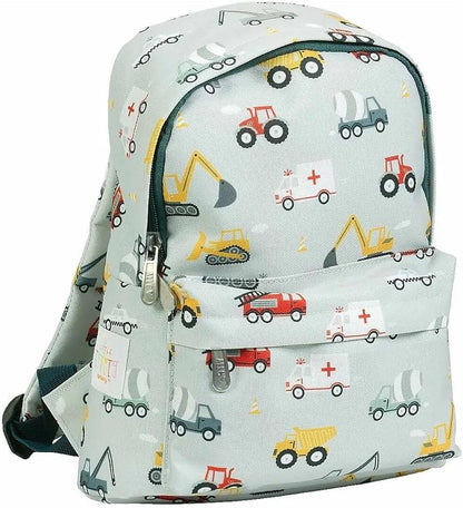 A Little Lovely Company - Little Backpack - Vehicles - 22 X 30 X 10 Cm
