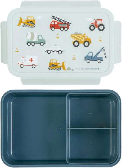 A Little Lovely Company - Bento Lunch Box - Vehicles (Sbvebu53)