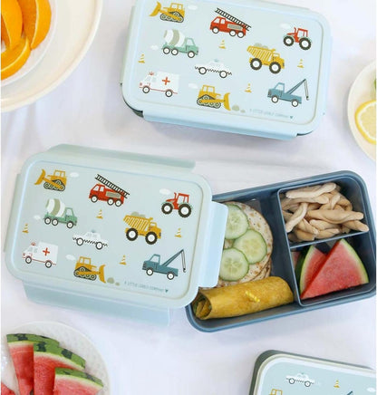 A Little Lovely Company - Bento Lunch Box - Vehicles (Sbvebu53)