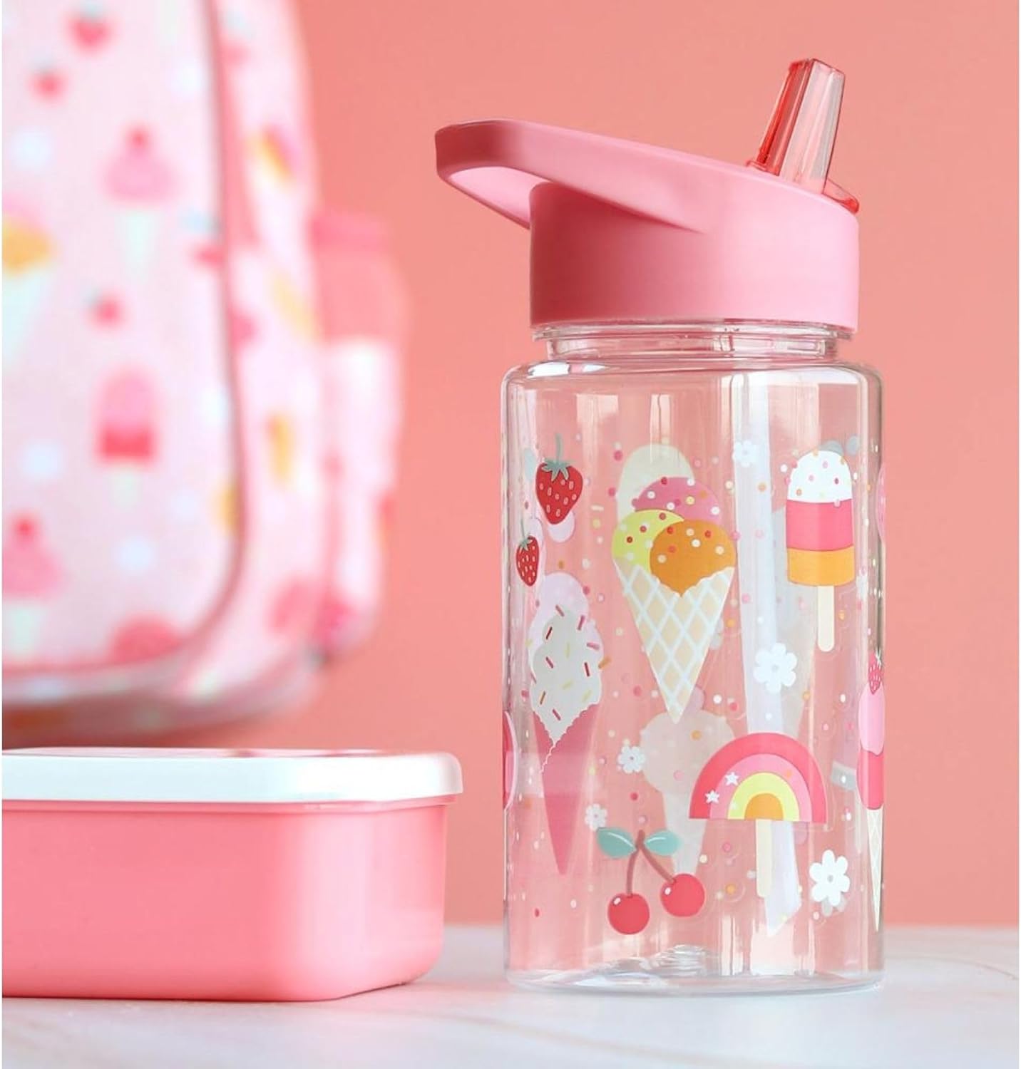A LITTLE LOVELY COMPANY Drinkfles voor kinderen, motief ijs