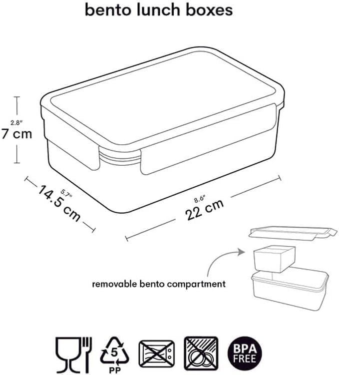 A Little Lovely Company - Bento Lunch Box - Butter?ies (Bbbupi67)