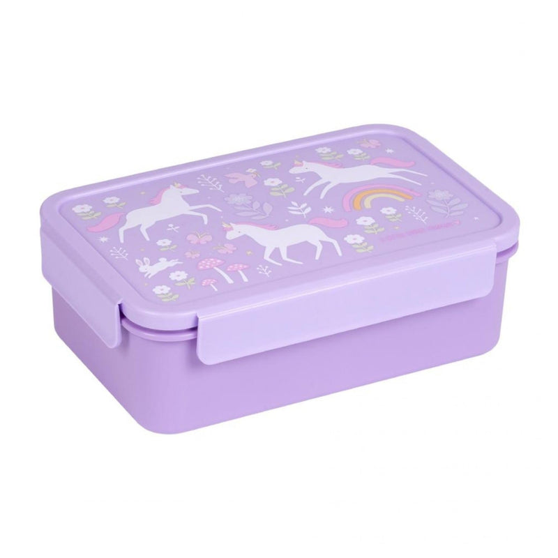 A Little Lovely Company - Bento Lunch Box - Unicorn Dreams (Bbudpu70)