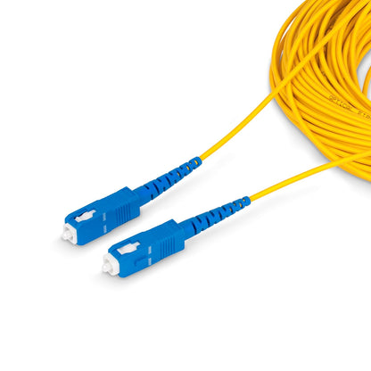 StarTech.com 100m (328ft) SC to SC (UPC) OS2 Single Mode Simplex Fiber Optic Cable, 9/125µm, 40G/100G, LSZH Fiber Patch Cord
