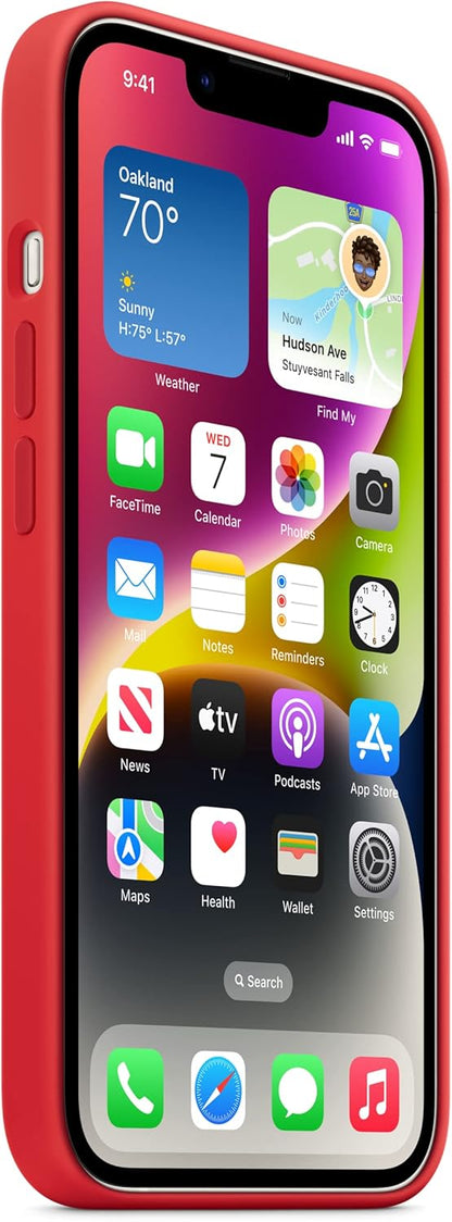 Apple - (Product) Red - Back Cover For Mobile Phone - Magsafe Compatibility - Silicone - Red - For Iphone 14