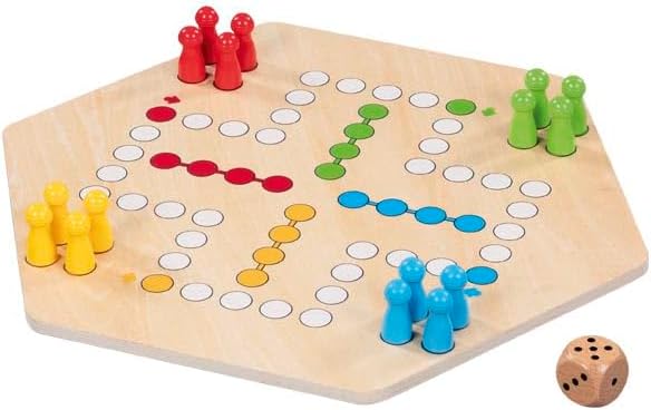 Goki - Goki Houten Ludo Spel 6 Spelers