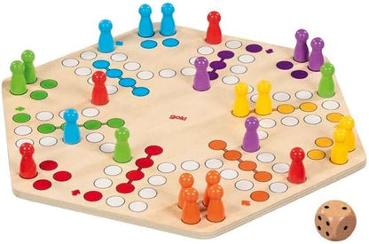 Goki - Goki Houten Ludo Spel 6 Spelers
