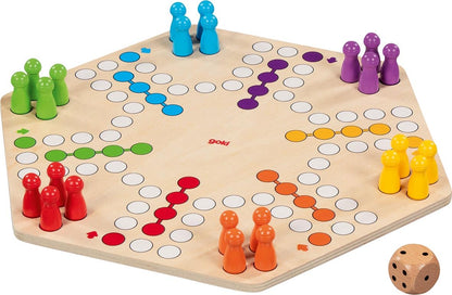 Goki - Goki Houten Ludo Spel 6 Spelers