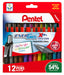 Pentel EnerGel Xm 12 pc Assorted Wallet