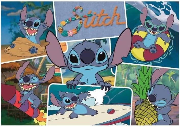 Clementoni Puzzle Stitch 300 Pieces for Children 9-12 Years, Cartoon, Gift for Children, Puzzle for Children, Made in Italy, 21742