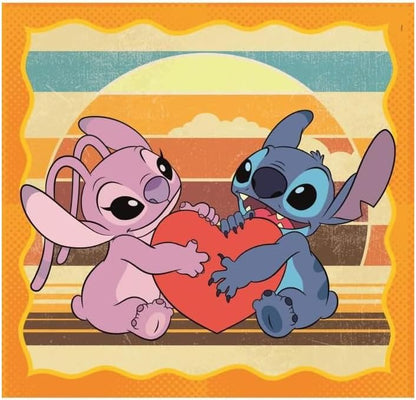 Clementoni Puzzle 3x48 Stitch 144 Stücke für Kindern 5-8 Jahre, Cartoon, Geschenk für Kinder, Puzzle für Kinder, Made in Italy, 25062