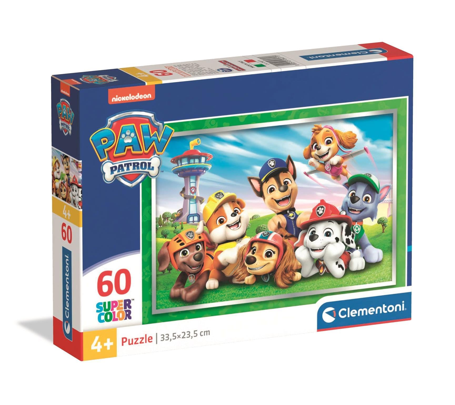 Clementoni Puzzle 60 pieces Paw Patrol, Puzzle for Kids 4+ Years, Made in Italy, 26071