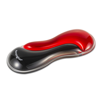 Kensington Slim Duo Gel Mouse and Trackball Wrist Rest, 192 x 72 x 22mm, Ergonomic Support for Wrist Strain and Discomfort, Compatible with Low Profile Mice and Trackballs, Black/Red (K62440WW)