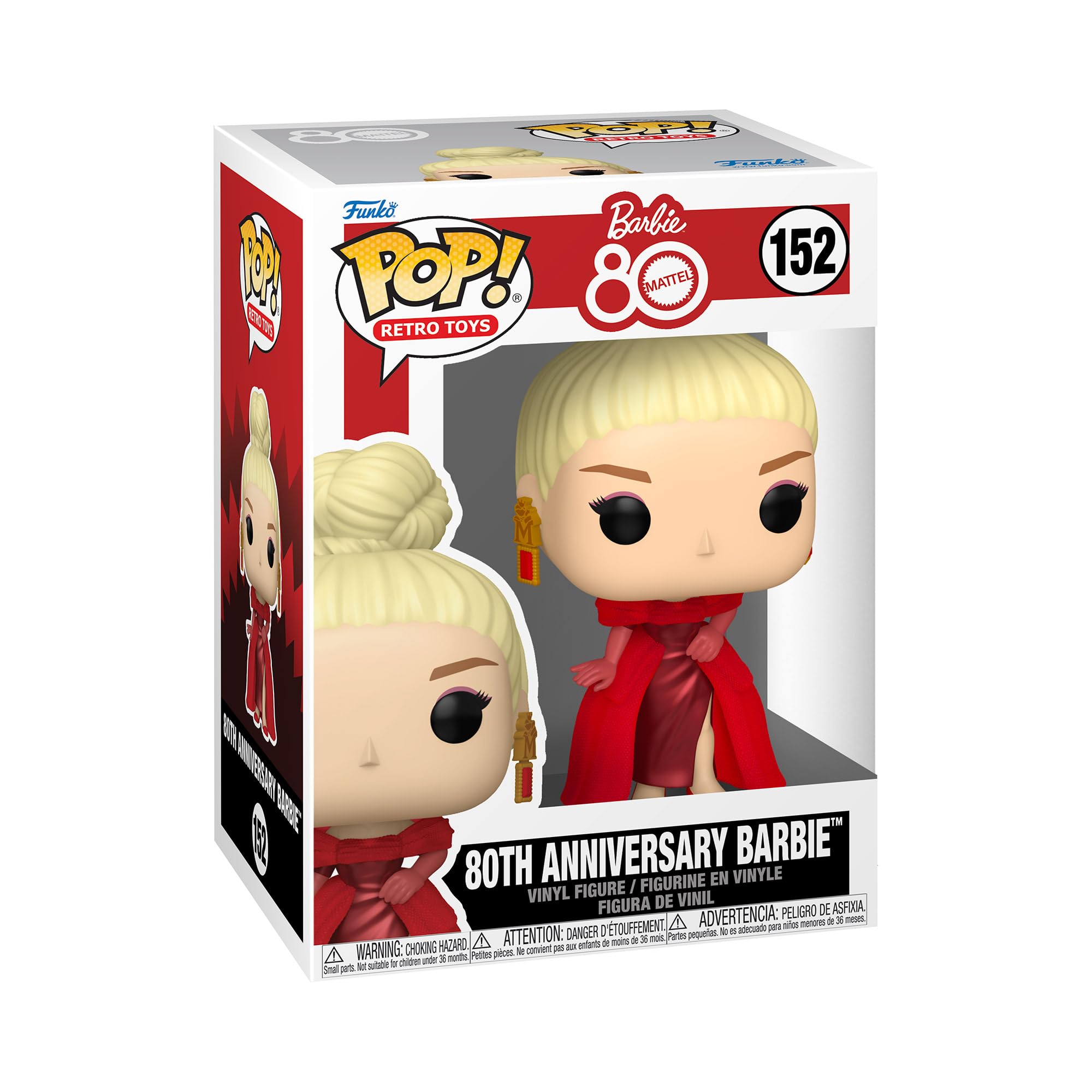 Funko Pop! Vinyl: Retro Toy S9 - Mattel 80th Anniversary Barbie - Vinyl-Sammelfigur - Geschenkidee - Offizielle Handelswaren - Spielzeug Für Kinder und Erwachsene - Ad Icons Fans