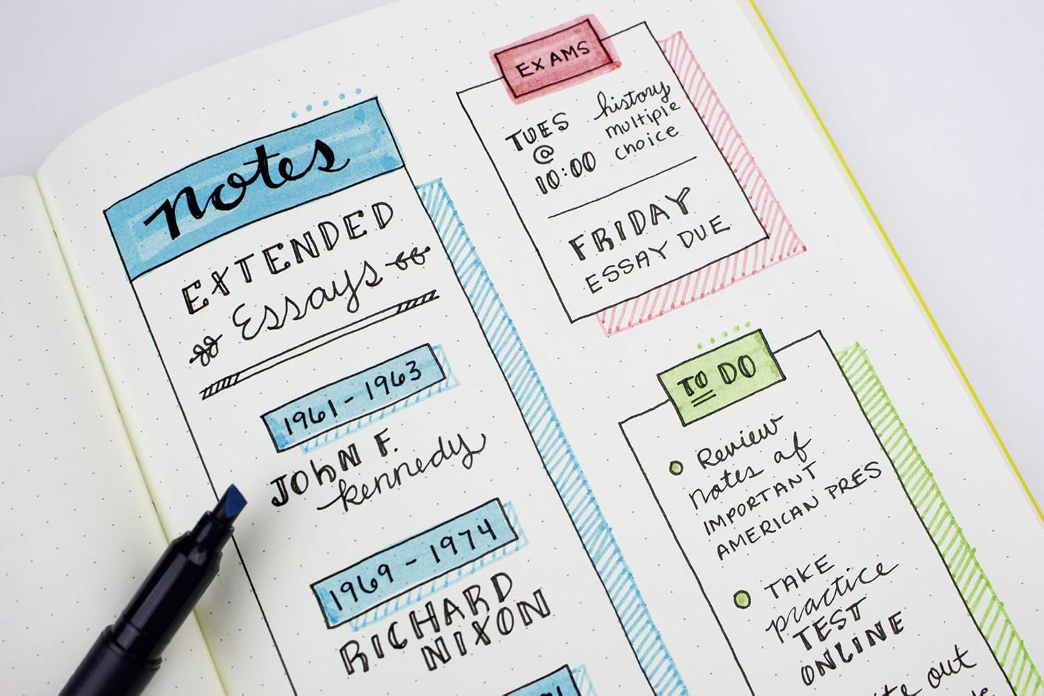 Tombow | Rotulador Fluorescente Doble Punta Mono Edge Amarillo | Resaltador Creativo con Punta Ancha y Punta Fina| Ideal para Planificadores, Agendas, Libretas, Cuadernos
