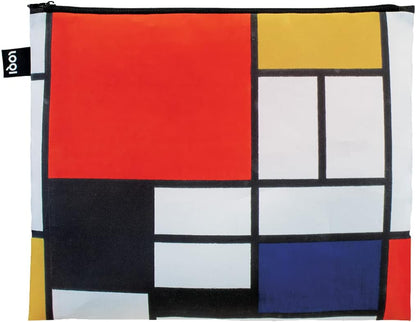 Loqi Delaunay, Kandinsky, Mondrian Circular Forms, Several Circles, Composition Zip Pockets