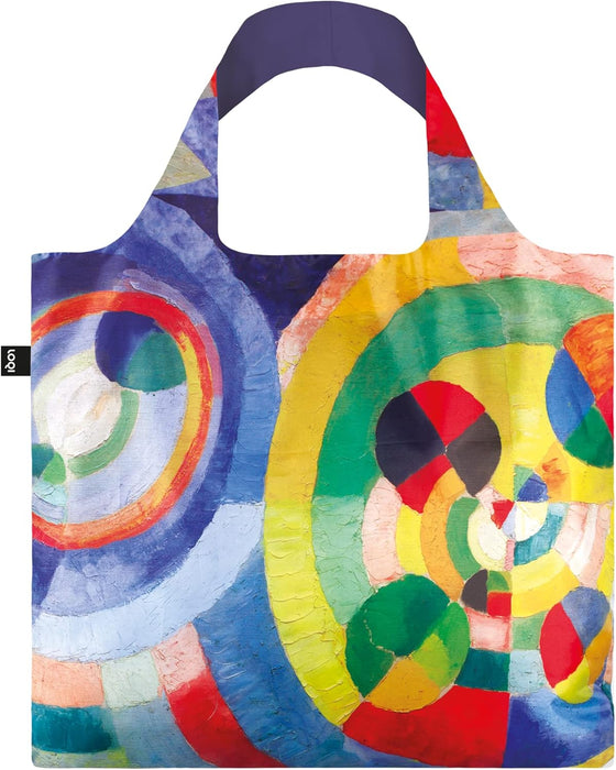 LOQI Museum Robert Delaunay Reusable Shopping Bag, Circular Forms, One Size