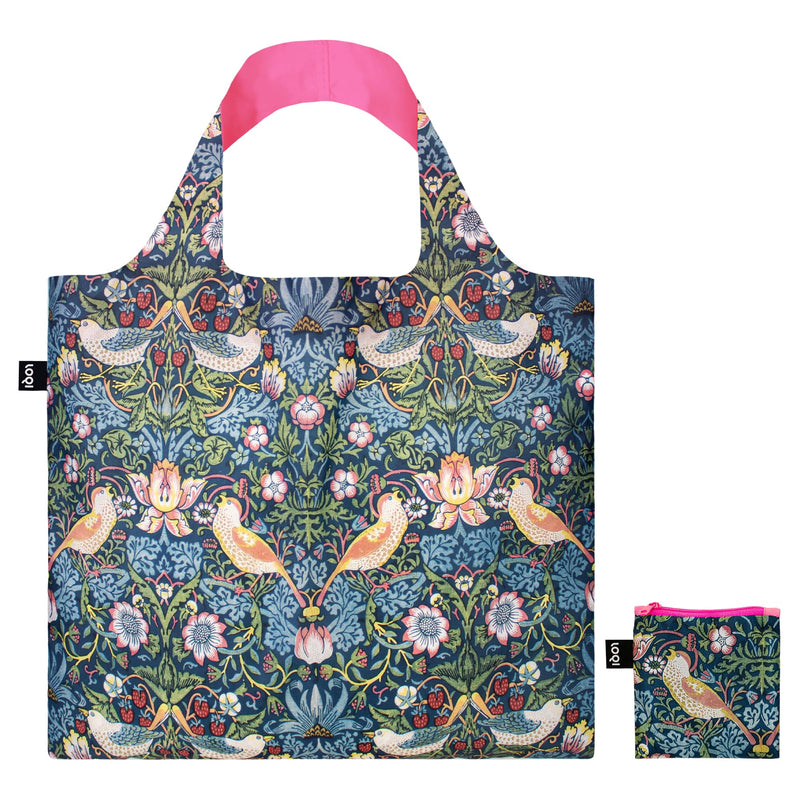 LOQI WILLIAM MORRIS The Strawberry Thief Neon Pink, Purple, Pink, Contemporary, Purple, pink, Contemporary