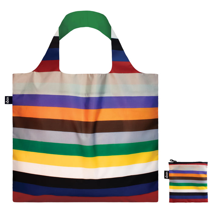 LOQI POUL GERNES Lottery Stripes Recycled Bag, multicoloured, Large