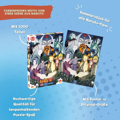 Winning Moves - Puzzle (1000 Teile) - Naruto Final Battle - Mit Sasuke, Sakura und Co. - Alter 10+