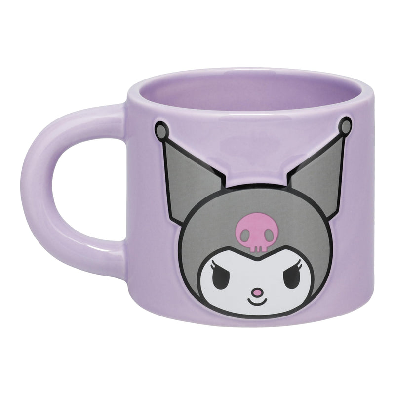Paladone Kuromi Lila Tasse, offiziell lizenziert Sanrio Hello Kitty & Friends 400ml große Keramik-Kaffeetasse für Tee und heiße Schokolade, Kawaii Geschenk für Mädchen, Frauen, Teenager