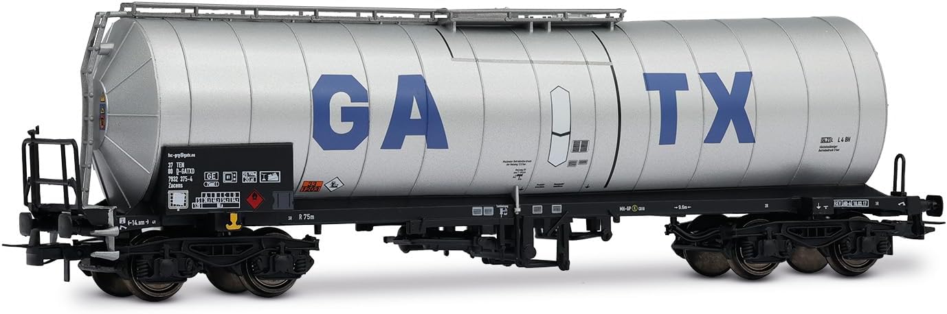 Gatx, 2-Unit Pack 4-Axle Isolated Tank Wagons, Light Grey Livery With Big Gatx Logo, Ep. Vi