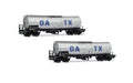 Gatx, 2-Unit Pack 4-Axle Isolated Tank Wagons, Light Grey Livery With Big Gatx Logo, Ep. Vi