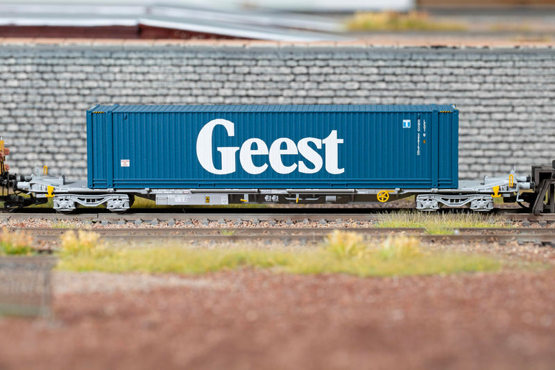 Hornby TT TT6033 TOUAX Sffgmss IFA Wagon GEEST 45ft Container