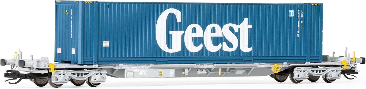 Hornby TT TT6033 TOUAX Sffgmss IFA Wagon GEEST 45ft Container