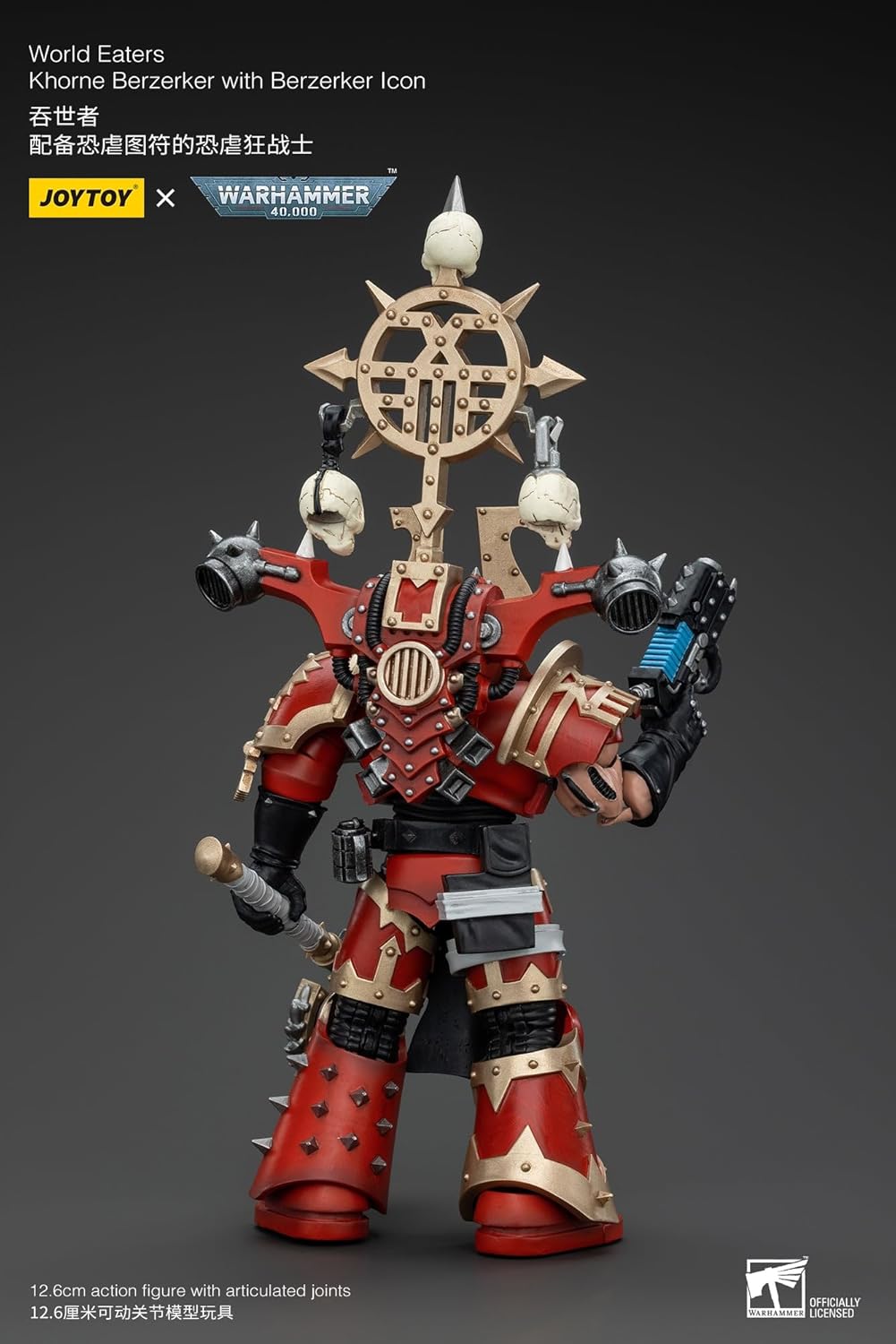 JoyToy Warhammer 40k: World Eaters Khorne Berzerker Icon Actionfigur im Maßstab 1:18