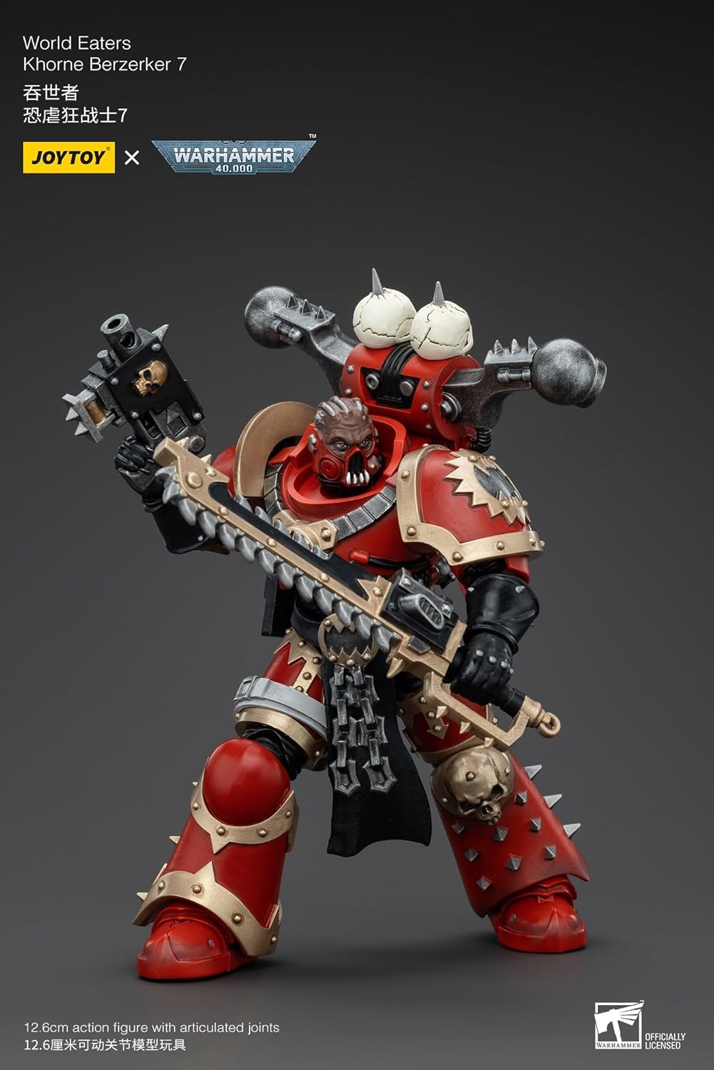 JoyToy Warhammer 40k: World Eaters Khorne Berzerker 7 Actionfigur im Maßstab 1:18