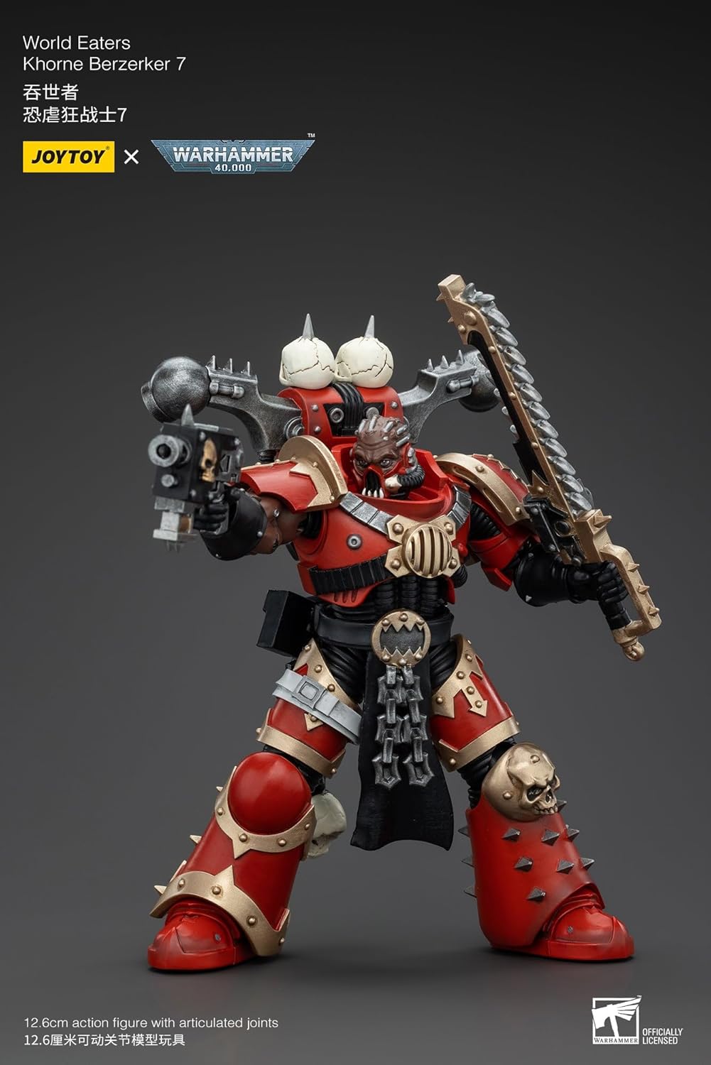 JoyToy Warhammer 40k: World Eaters Khorne Berzerker 7 Actionfigur im Maßstab 1:18
