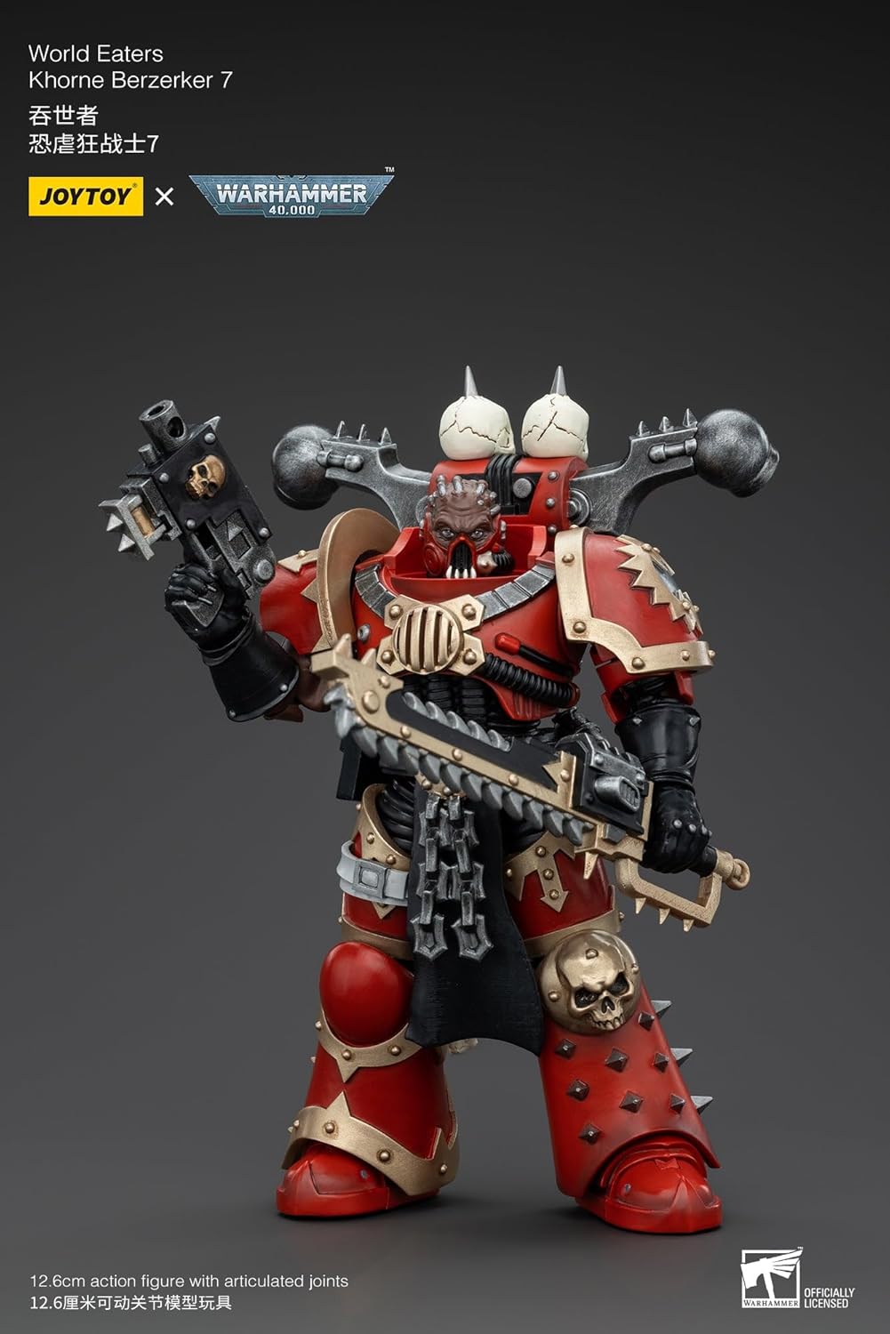 JoyToy Warhammer 40k: World Eaters Khorne Berzerker 7 Actionfigur im Maßstab 1:18