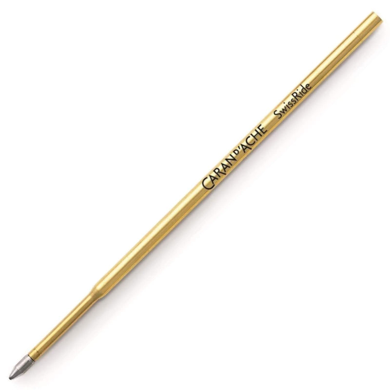 Caran d’Ache – Recambio SwissRide para Bolígrafos Ballpoint Pen 888, Escritura Suave y Secado Rápido, Tinta de Grosor Medio M (Negro