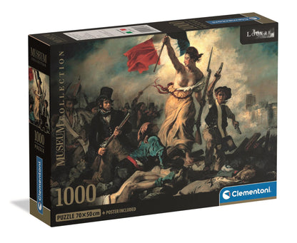 Clementoni Jigsaw Puzzle 1000 pieces Museum Collection Liberty Leading, Puzzle for Adults 14-99 Years, Compact box, Made in Italy, 39973