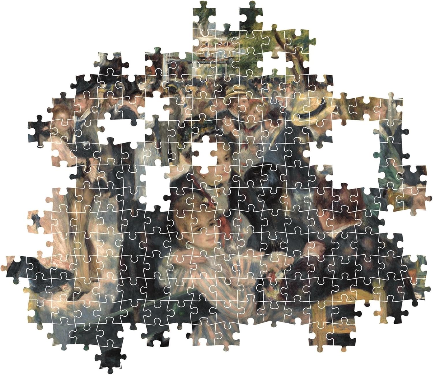 Clementoni Jigsaw Puzzle 1000 pieces Museum Collection Bal du Moulin de la Galette, Puzzle for Adults 14-99 Years, Compact box, Made in Italy, 39971