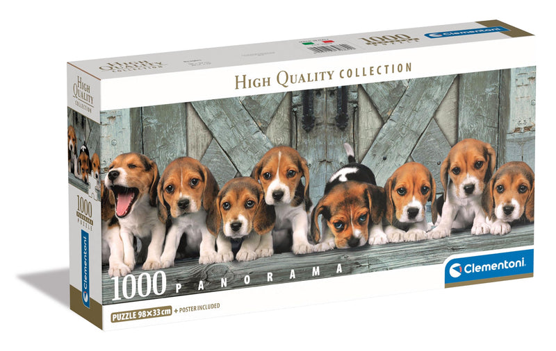 Clementoni Jigsaw Puzzle Collection - Beagles 1000 Pieces - Poster Included, Puzzle For Adults 14-99 Years, Gift For Men/Women, Dog, Animal, Made In Italy, 39869