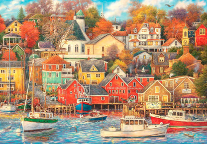 Clementoni Jigsaw Puzzle Collection - Good Times Harbour 1500 Pieces - Poster Included, Puzzle For Adults 14-99 Years, Gift For Men/Women, Landscape, Made In Italy, 31713