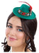 Smiffys Mini Bavarian Trenker Hat, Green with Hair Clips, Party Paperware Fancy Dress, Adult Dress Up Hats
