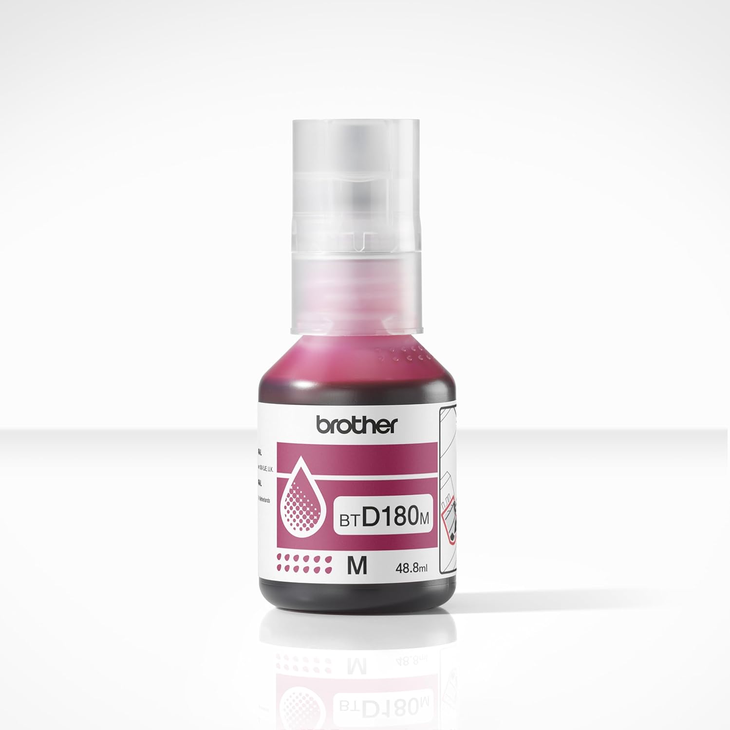 BROTHER BTD180M - Flacone di inchiostro magenta, include 1 flacone di inchiostro, forniture originali