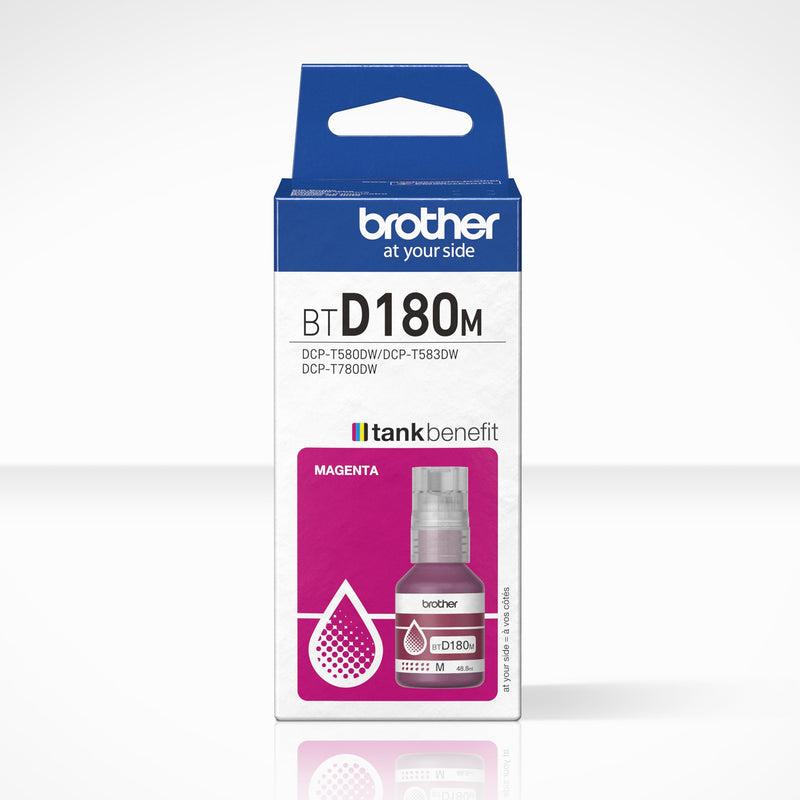 BROTHER BTD180M - Flacone di inchiostro magenta, include 1 flacone di inchiostro, forniture originali