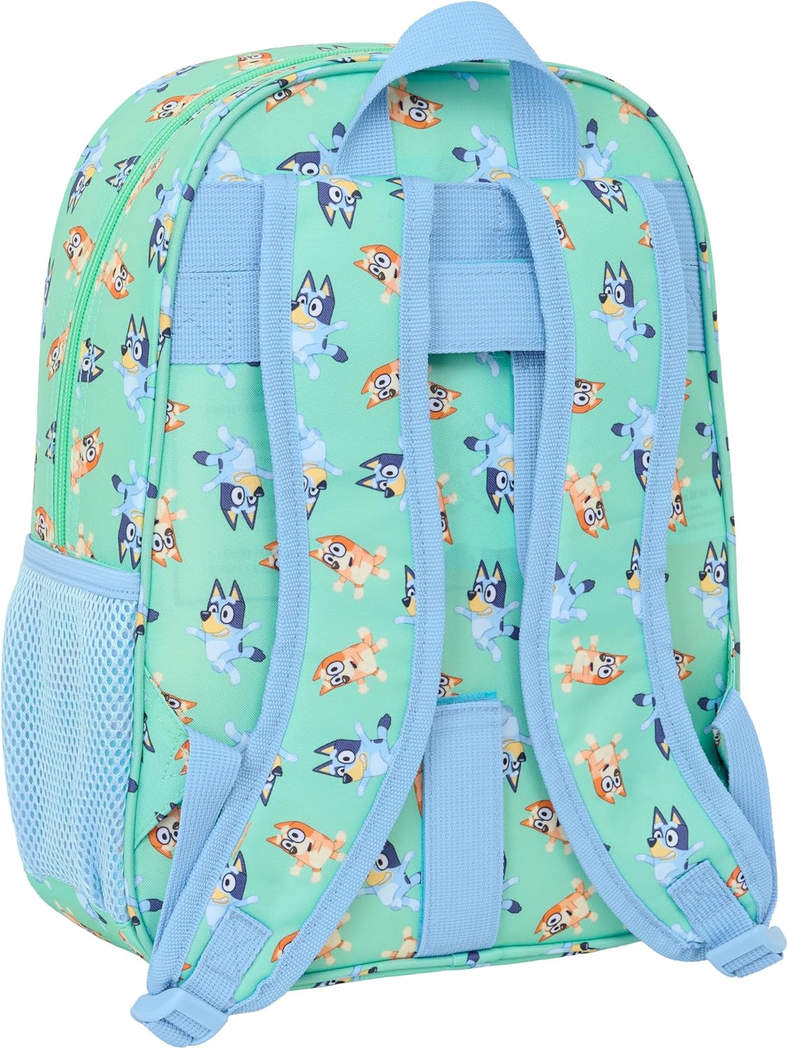 Safta Blue Sisters – Animated Children's School Backpack, Children's Backpack, Adaptable to Trolley, Ideal for School Children, Comfortable and Versatile, Quality and Resistance, 26 x 11 x 34 cm, aqua