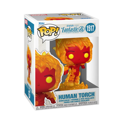 Funko Pop! Marvel: Fantastic Four (2025) - Human Torch - Collectable Vinyl Figure - Gift Idea - Official Merchandise - Toys for Kids & Adults - Movies Fans