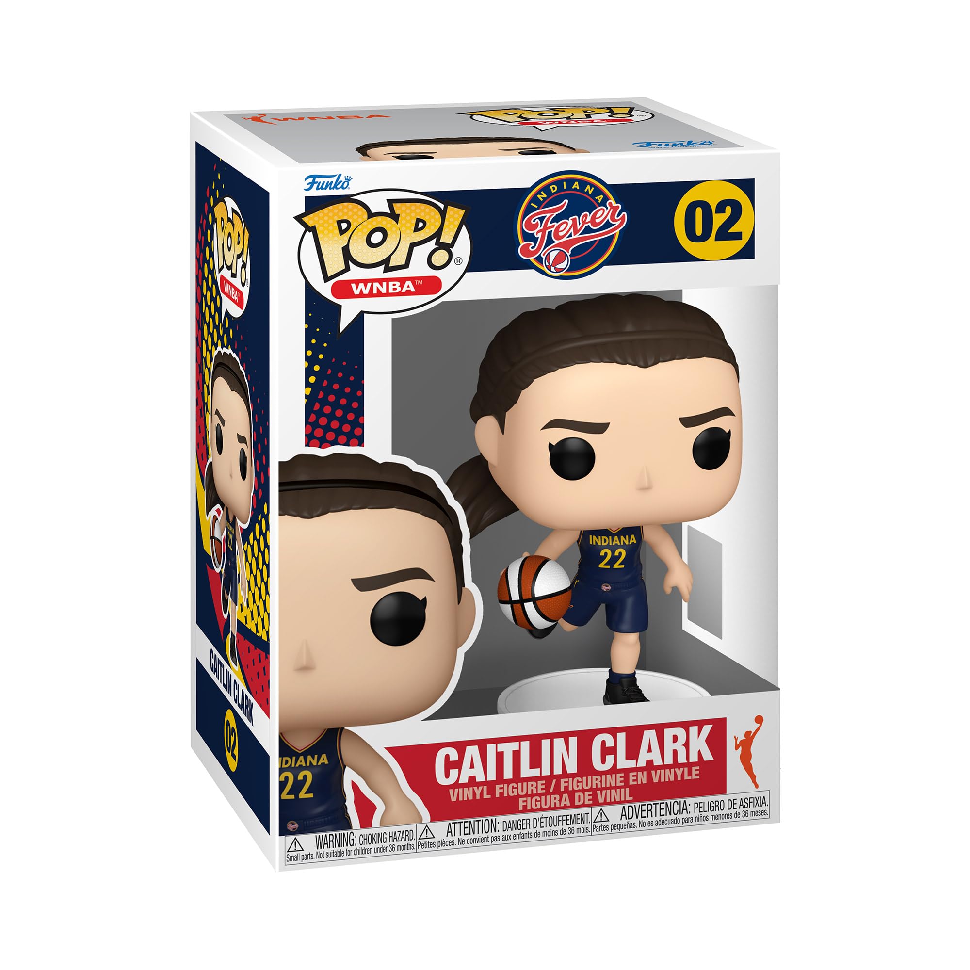 Funko Pop! WNBA: Fever - Caitlin Clark - WNBA Players - Collectable Vinyl Figure - Gift Idea - Official Merchandise - Toys for Kids & Adults - Sports Fans - Model Figure for Collectors and Display